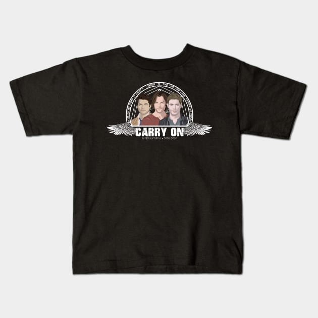 Carry On Team Free Will Kids T-Shirt by potatonomad